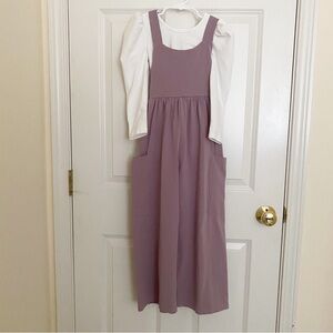 Remie Girl wide leg jumper with white body suite 8